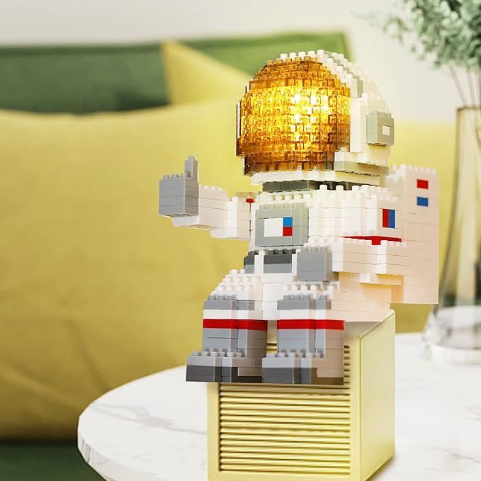 Finger Rock Astronaut Mini Building Blocks Micro Building Kits for Adults Teens 14+ Space Toys Gifts - Compatible with Nano(1008 Pieces)