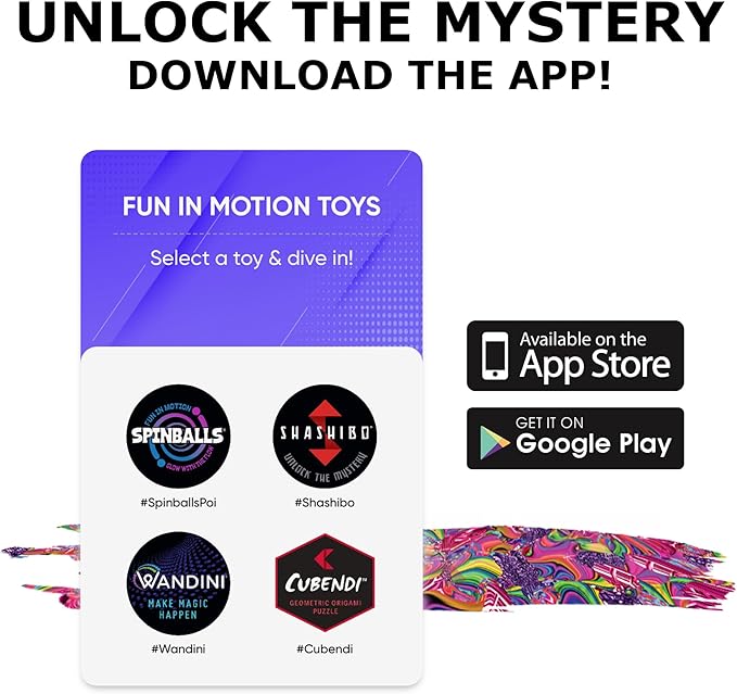 Shashibo Limited Edition Gartel Shape Shifting Box - Award-Winning, Patented Fidget Cube w/ 36 Rare Earth Magnets - Designed by Digital Art Pioneer Laurence Gartel (4 Pack)