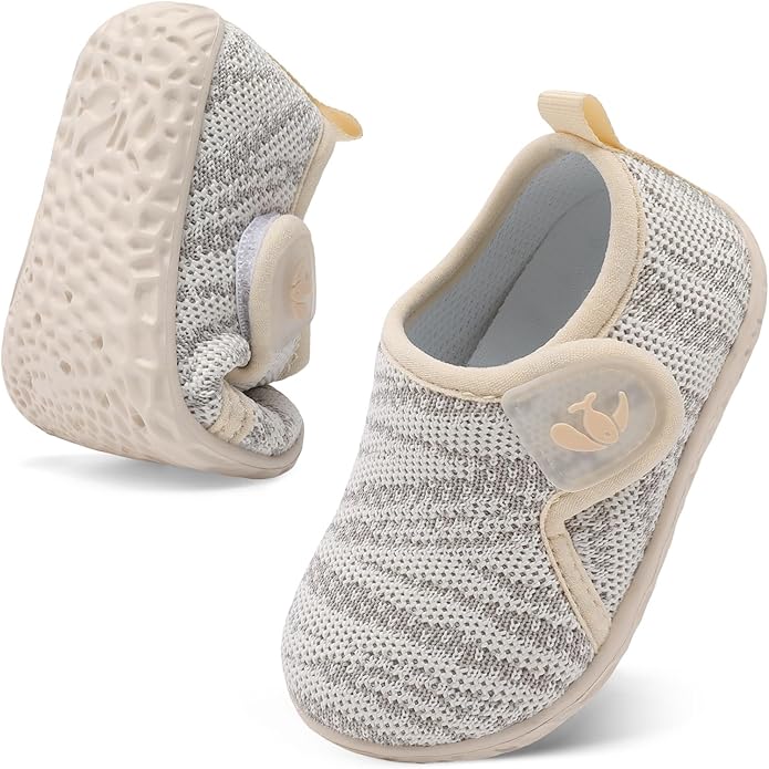 FEETCITY Baby Boys Girls First Walking Shoes Infant Sneakers Crib Shoes Breathable Lightweight Slip On Shoes