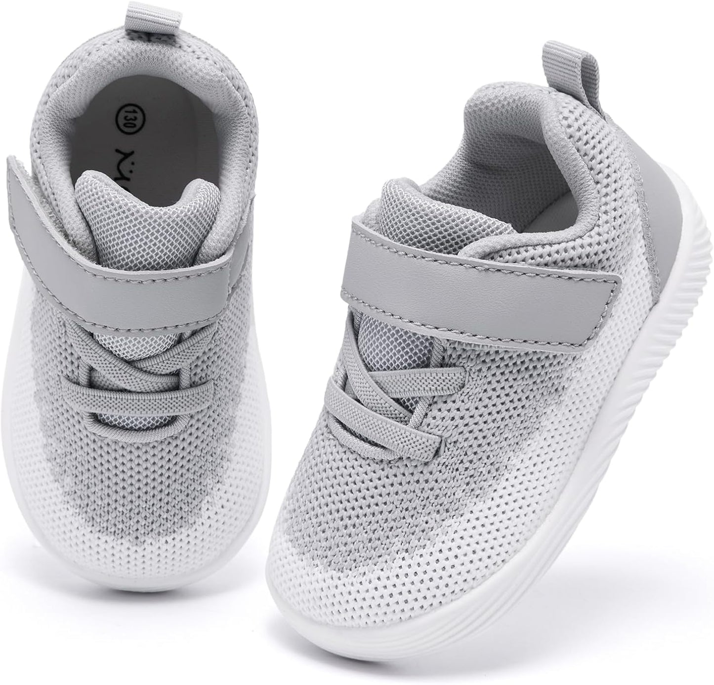 MORENDL Toddler Sneakers Baby Boys & Girls Barefoot Shoes Lightweight Breathable Walking Running Tennis Athletic Sport Shoes