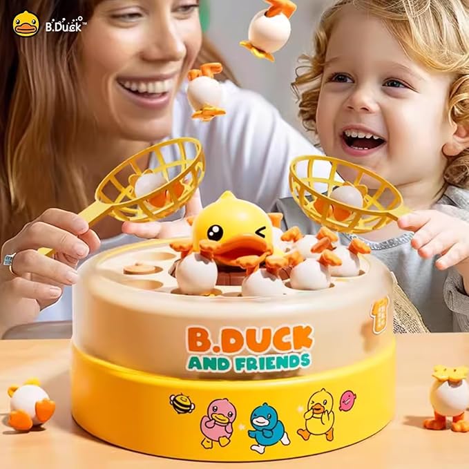 BDUCK+ Baby Board Games for Kids, Toddler Toys Bounce and Catch Duck Games for Kids 4-8, 1-2 Players Interactive Toy for Boys Girls, Christmas Halloween Party Birthday Gifts for Age 3 & Up