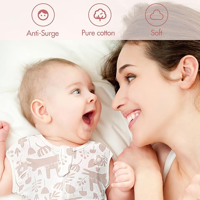 2-Pack Transitional Swaddle Sleep Sack - Arms Up Swaddle 6-9 Month, Baby Swaddles for Newborn, Cuff Removable Design, Pink Bunny Breathable Baby Sleep Sacks with 2-Way Zipper