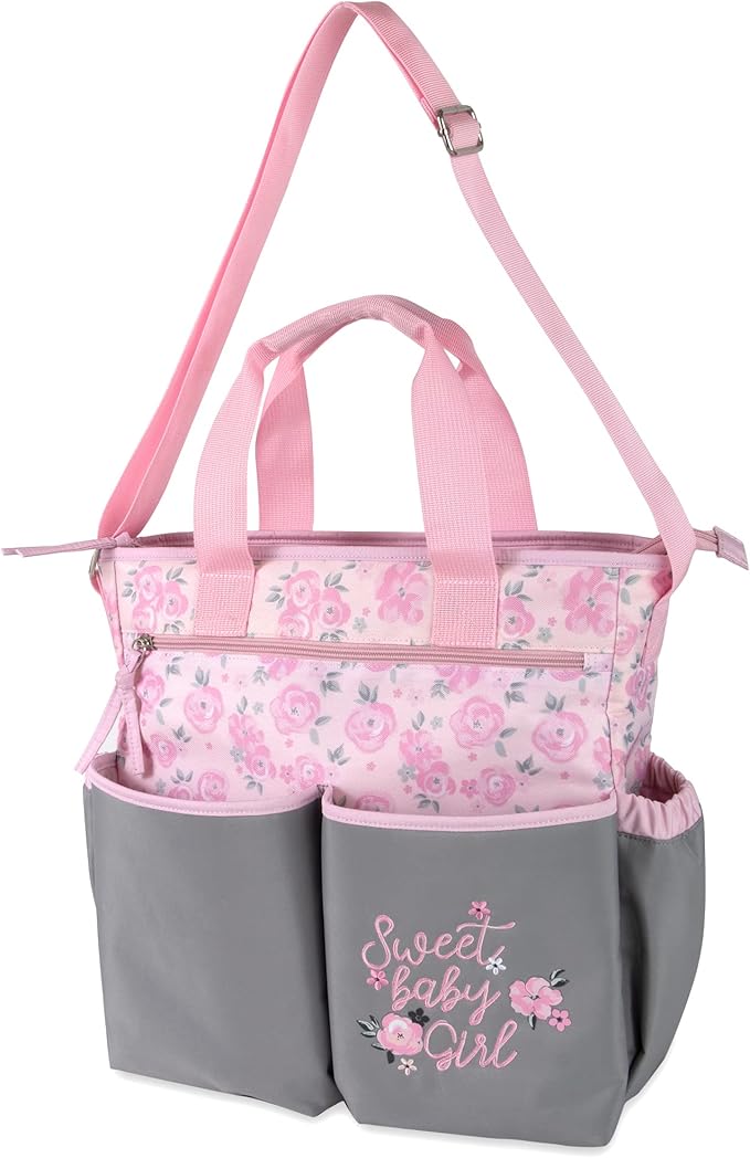 Crossbody Dinosaur Diaper Bag Tote with Changing Station for Baby Boy, 3 Piece Diaper Bag Set