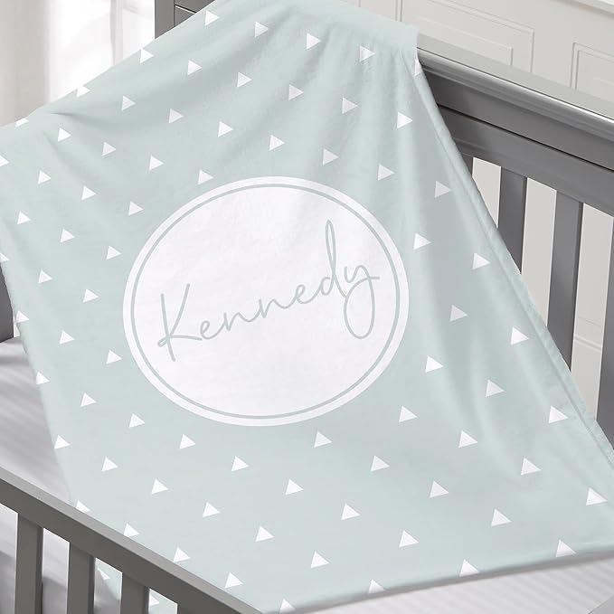 Personalized Baby Blanket for Kids Girls Boys. Custom Baby Blanket with Name for Newborn Swaddle Toddler, Nursery Decor Kids Blanket. (Simple and Sweet Personalized Baby)