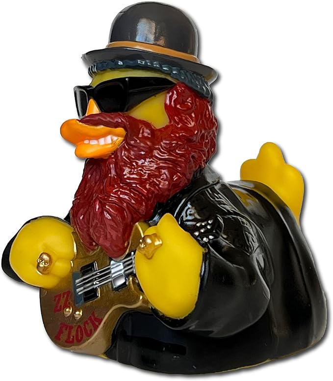 CelebriDucks - ZZ Flock- Eggs... She Knows How to Use 'Em - Floating Rubber Ducks - Collectible Bath Toy Gift for Kids & Adults of All Ages