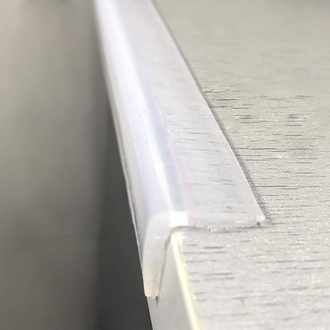 Angloria Edge Protector 100% Silicone, Baby Proofing Clear Table Corners Guards, Pre-Taped Adhesive Soft for Kids Proof Safety, Wall Furniture Bumper