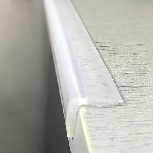 Angloria Edge Protector 100% Silicone, Baby Proofing Clear Table Corners Guards, Pre-Taped Adhesive Soft for Kids Proof Safety, Wall Furniture Bumper