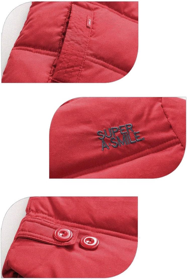 Vinmin Kids Winter Latest Thicken Hooded Jacket Warm Quilted Coat Casual Outdoor Cool Cute for Boys Girls Autumn Spring