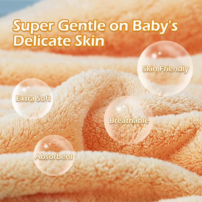 Hooded Towels Baby,Premium Coral Fleece Bath Towel, Thick and Soft Absorbent for Toddler Cozy and Warm,Bath Essential for Newborn, Infant and Toddler(50 x 32 Inch, L x W)