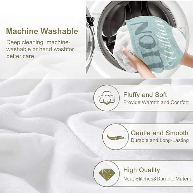 Personalized Custom Baby Blanket with Name for Girls Boys Kids Customized Flannel Blanket for Bed Nursery Room Baby Stroller