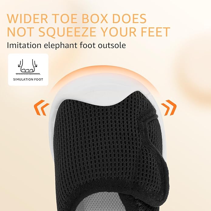 Baby Boys Girls First Walking Shoes Wide Toe Box Infant Sneakers Lightweight Breathable Slip On Barefoot Shoes