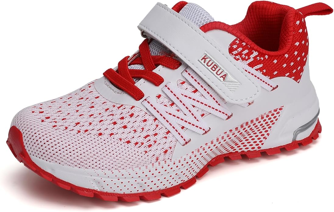 KUBUA Kids Sneakers for Boys Girls Running Tennis Shoes Lightweight Breathable Sport Athletic