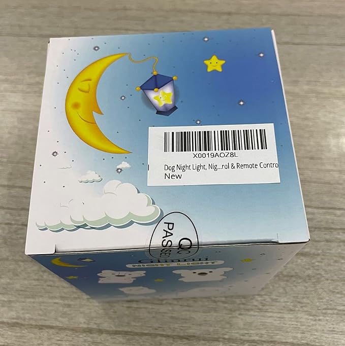 Night Lights Dog Silicone Bedside lamp for Children, Baby Nursery Light Decorative Lamps Decompression Light - Break Resistant/Eye Caring/Adjustable Brightness & Color/Time Setting - Medium