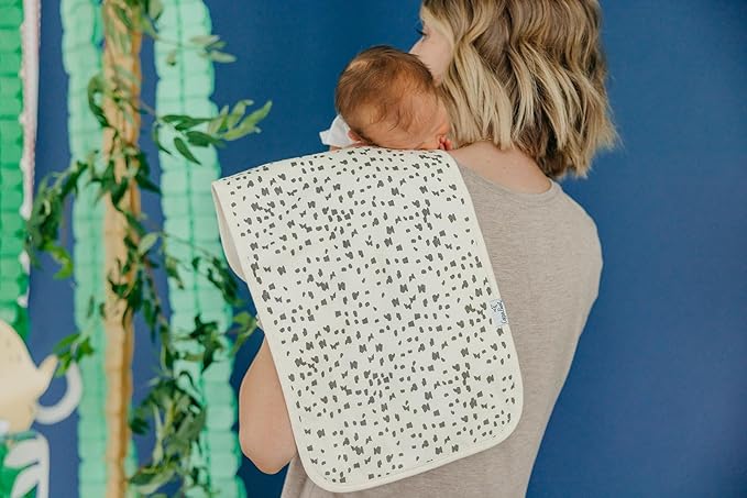 Copper Pearl Premium Baby Burp Cloths - 3-Pack Large Cotton Burp Cloths, Extra Soft Spit Up Rags with 3 Absorbent Layers, Perfect for Baby Boy Gifts (21" x 10" Size, Bengal Set)