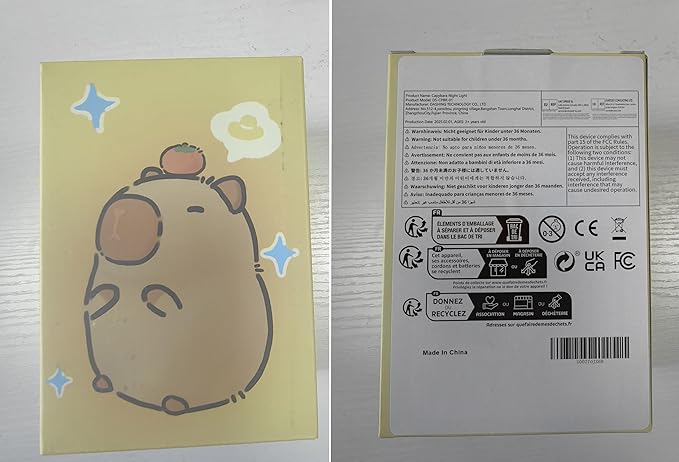 Cute Capybara Night Light with DIY Hairstyle ,Funny Squishy Silicone Animal Night Lamp, Dimmable/Timer Nursery Nightlight for Kids, Rechargeable Touch Bedside Lamp, Bedroom Decor, Baby Boys Girls Gift