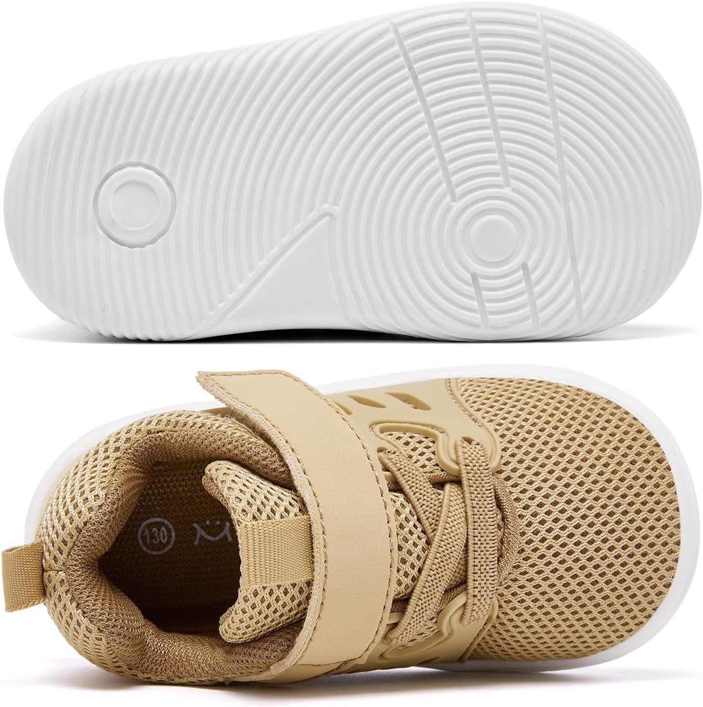 MORENDL Toddler Sneakers Baby Boys & Girls Barefoot Shoes Lightweight Breathable Walking Running Tennis Athletic Sport Shoes