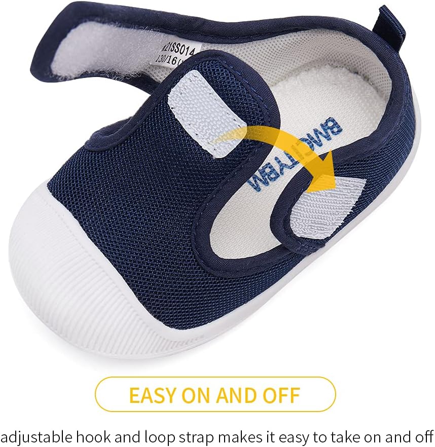 BMCiTYBM Baby Sneakers Girls Boys Lightweight Breathable Mesh First Walkers Shoes 6-24 Months