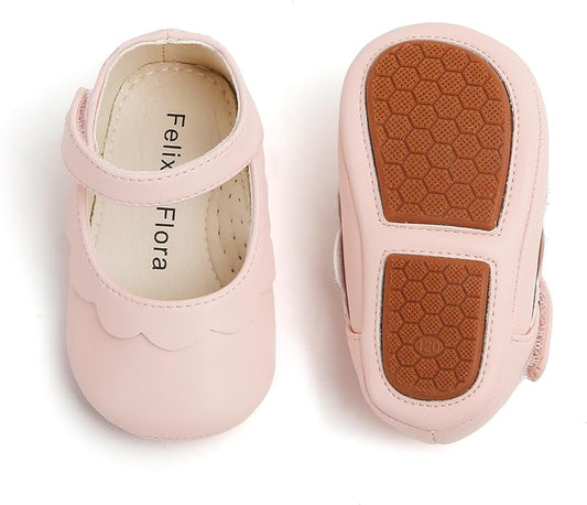 Soft Sole Baby Shoes - Infant Baby Walking Shoes Moccasins Rubber Sole Crib Shoes