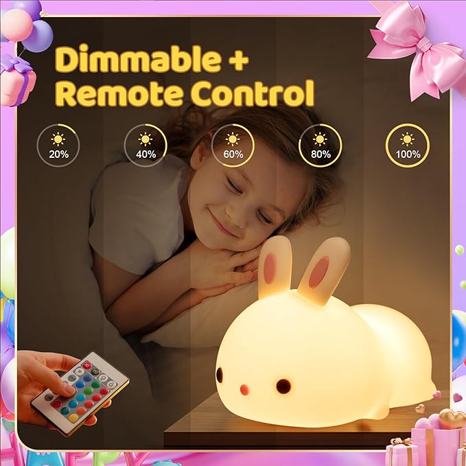One Fire Cute Night Light, Remote+16 Colors Teen Girl Gifts for Girls, TAP for Fun Teen Girl Stuff Anime Stuff, Cute Things for Girls