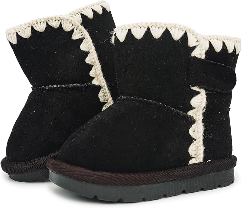 Baby Boots Winter Snow Booties Infant Boys Girls Outdoor Warm Shoes for Cold Weather 6 9 12 15 18 24 Months