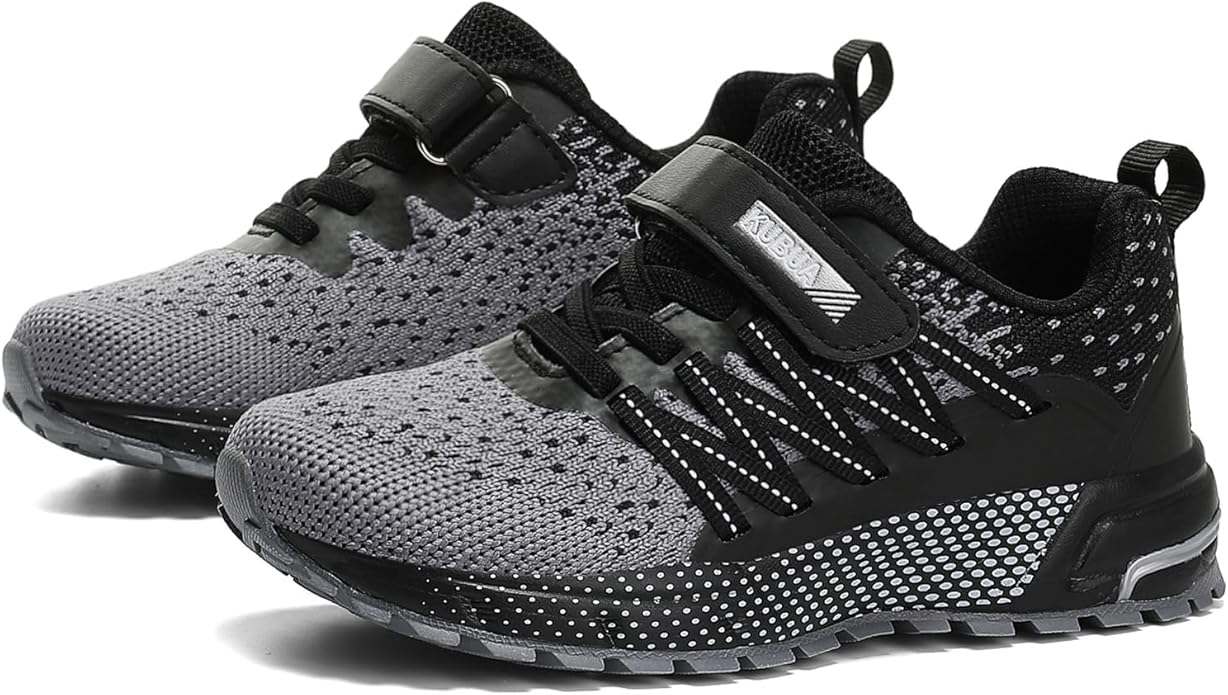 KUBUA Kids Sneakers for Boys Girls Running Tennis Shoes Lightweight Breathable Sport Athletic