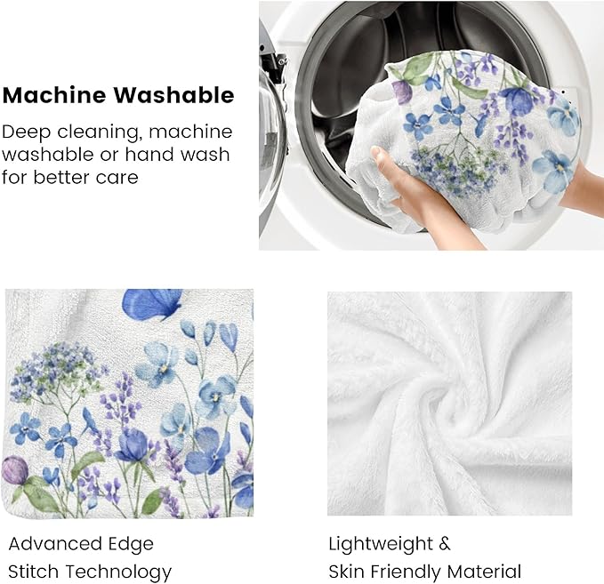 Customized Butterfly Baby Blanket - Personalized Soft Fleece Bed Throw for Newborns, Toddlers - Girls & Boys - Birthday & Christmas