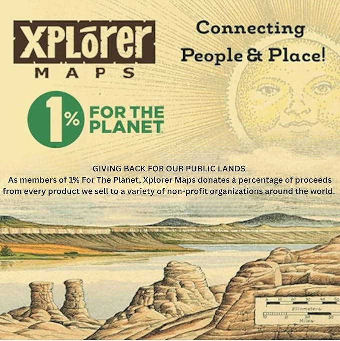 Zion National Park Map Cardboard Jigsaw Puzzle - 1000 Pieces, Hand-Illustrated - Educational, Family Activity, Ages 8+, Includes Poster - 25.4 x 19.8