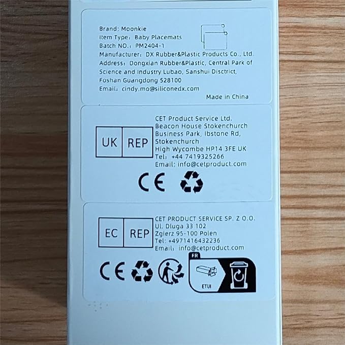 Moonkie Silicone Placemats for Baby & Kid, Stain-Proof Non-Slip Toddler Food Mats Eating Table Mat with 2 Packs