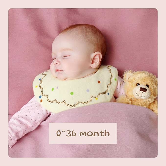 Baby Bibs Muslin Bibs 8 Pack for Drooling and Teething for Unisex Girls Boys