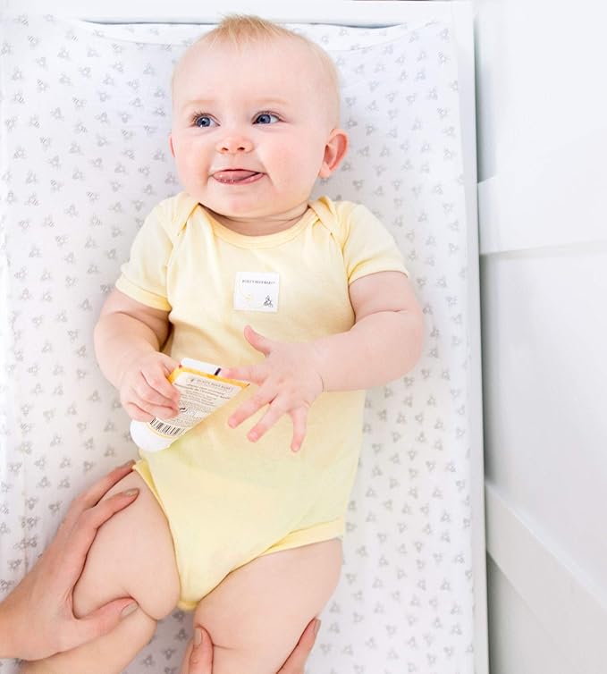 Burt's Bees Baby Organic Cotton Bodysuits – Baby Boy & Girl Short and Long Sleeve One-Pieces, 5-Pack