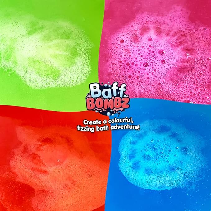 20 x Bath Bombs, Creates a Fizzing, Bath Time Adventure, Bubble Bath Bomb Gift Box, Party Bag Favours, Goody Bag Fillers for Children, Organic & Moisturising, Birthday Gifts for Kids