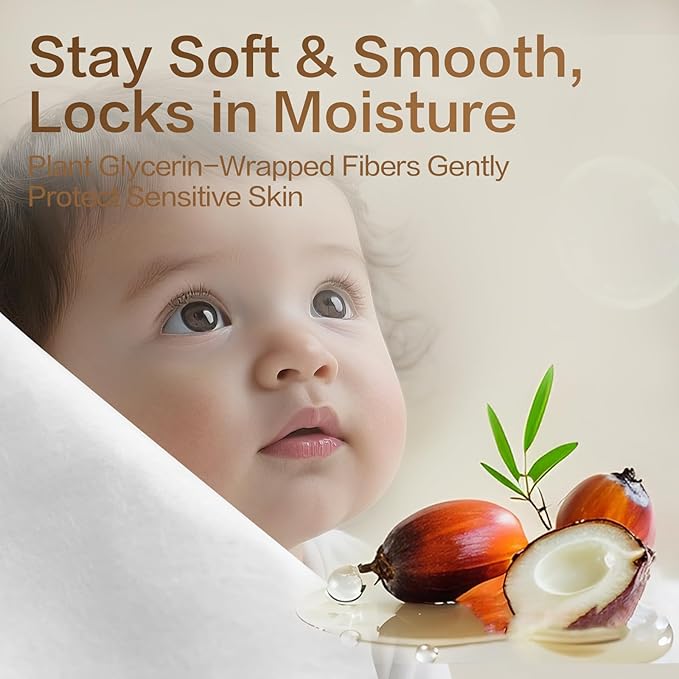 Winner 100% Cotton Dry Wipes, USDA Certified Baby Wipes, 33% Thicker & Ultra Soft, Hypoallergenic & Unscented for Baby Sensitive Skin, Wet/Dry for Diaper Changes, Meals & Cleanup, 240ct, Pack of 3