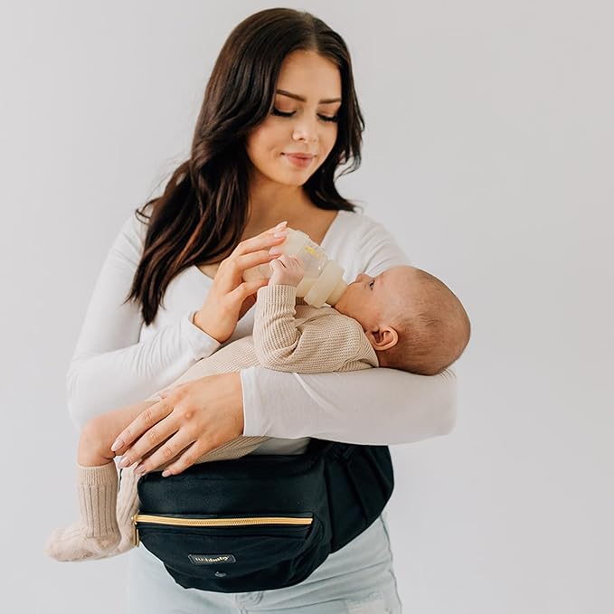 Tushbaby The Original Premium Quality Hip Seat Carrier – Safety-Certified Baby & Toddler Carrier with Secure Safety Buckles, No-Flimsy-Foam Design, Storage Pockets & Nursing Pillow. 0–3 yrs