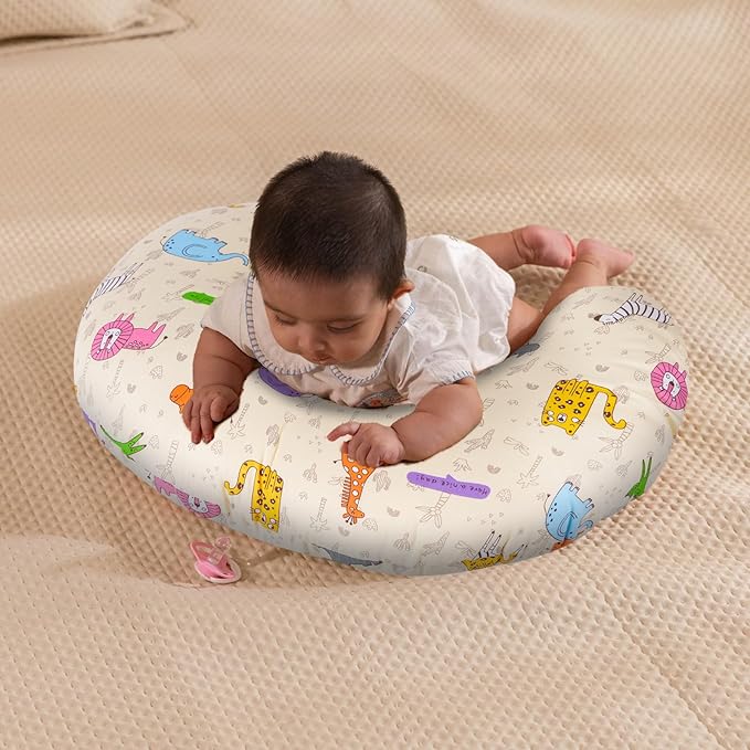Baby Nursing Pillow for Breastfeeding, Adjustable Breast Feeding Pillow for Bottle Feeding, Breastfeeding Essentials for Mom and Baby Healthier Nursing, Bobby Pillow for Newborn,Removable Cotton Cover