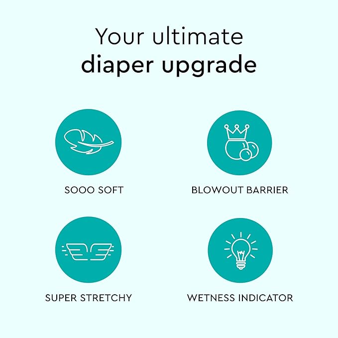 LILLYDOO Baby Diapers - Size 3 (13-22 lbs), Half-Monthly Supply (87 Count), Leak Protection, Skin-Friendly, Ultrasoft, Perfume- & Chlorine-Free, Hypoallergenic, Dermatologist Tested, Oeko-TEX®