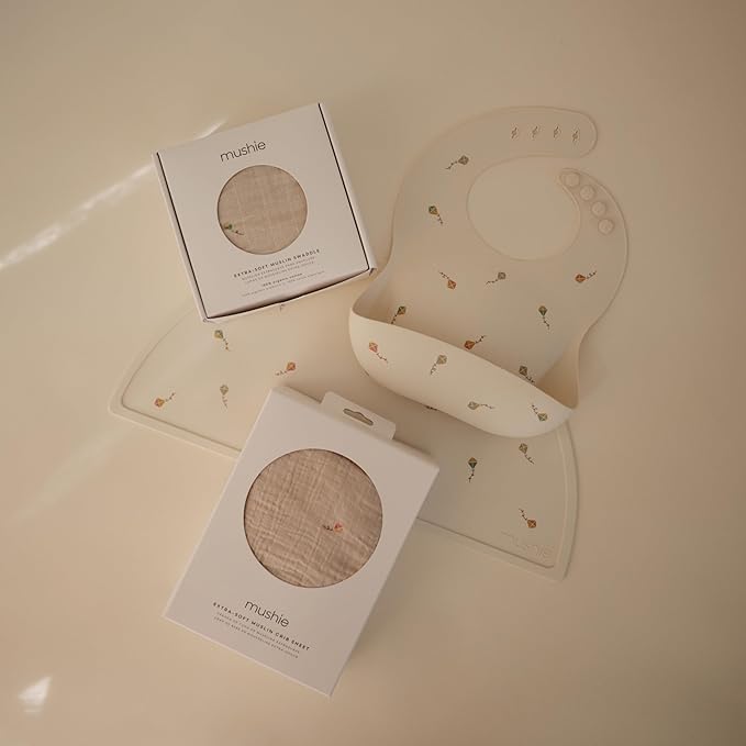 mushie Silicone Placemat for Kids | BPA-Free Non-Slip Design (Kites)