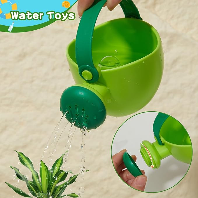 Baby Bath Toys for Kids Ages 1-3, 16PCS Mold Free Bath Toys for Toddlers 2-4 Bathtub Water Table Pool Sand Play Toys, Christmas Stocking Stuffers for Babies & Toddlers