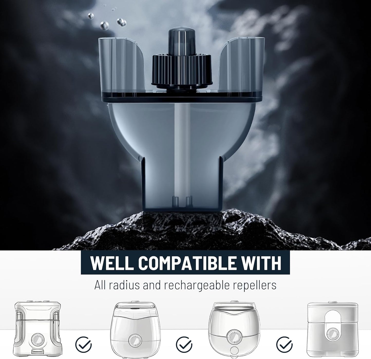 Mosquito Repellent for Home, 4 Pack Ideal for Bedroom Kitchen and Garden Use, Efficient Cartridges Compatible with E-Series Refills