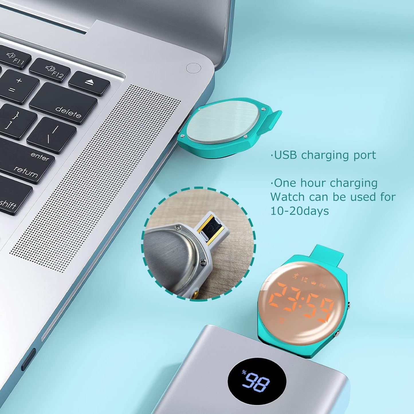 Kids Watches for Girls Boys Digital Sport Watch with Step Counter Pedometer Vibration Alarm Clock, No App Waterproof Fitness Tracker Kids Watch Boys Girls Teens Students Ages 5-16