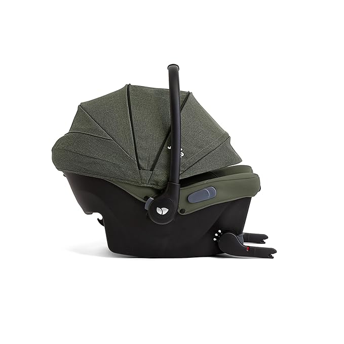 Joie Mint Latch Baseless Infant Car Seat – Lightweight, Built-in Rigid Lower Anchor Attachments and Side-Impact Protection – No Base Installation Required, Travel-Friendly Design (Evergreen)