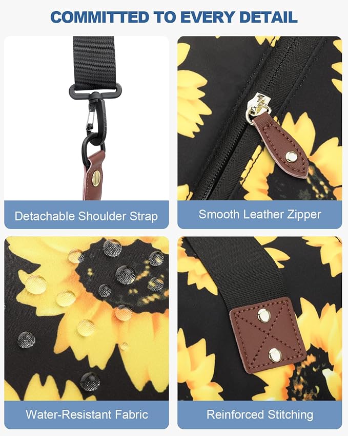 Travel Duffle Bag, Waterproof Weekender Overnight Hospital Bags for Women Men with Toiletry Bag Lightweight Carry on Personal Item Duffle Gym Bag for Travel, Airplanes, Sports