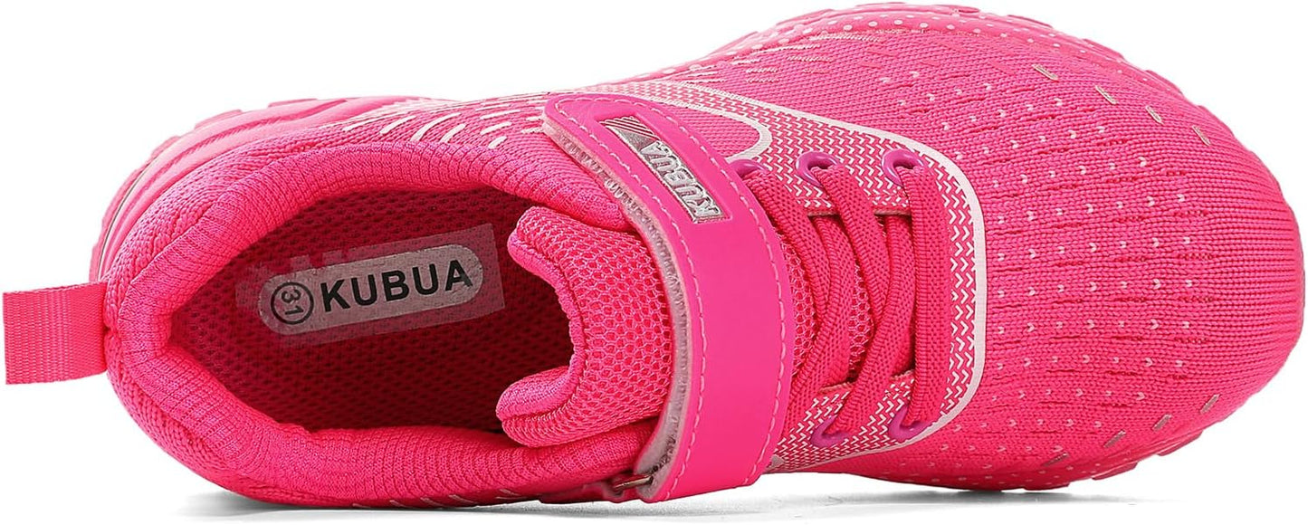 KUBUA Kids Sneakers for Boys Girls Running Tennis Shoes Lightweight Breathable Sport Athletic