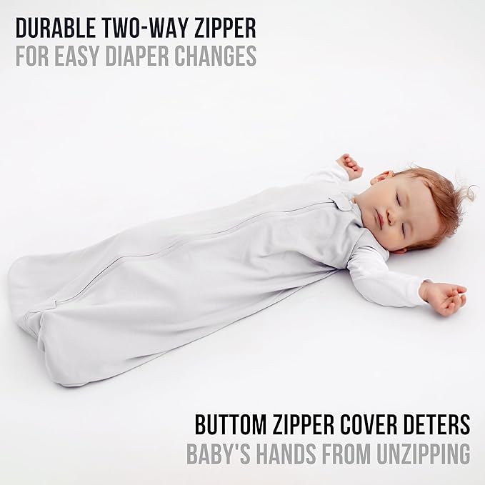 Mama Cheetah Baby Sleep Sack 0.5 TOG, Organic Cotton Baby Wearable Blanket with Two-Way Zipper, Swaddle Transition Baby Sleeping Bag for Newborn Infant Toddler Boy Girl, 18-24 Months