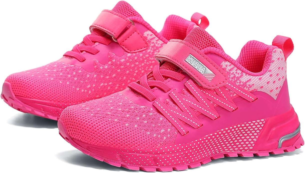 KUBUA Kids Sneakers for Boys Girls Running Tennis Shoes Lightweight Breathable Sport Athletic
