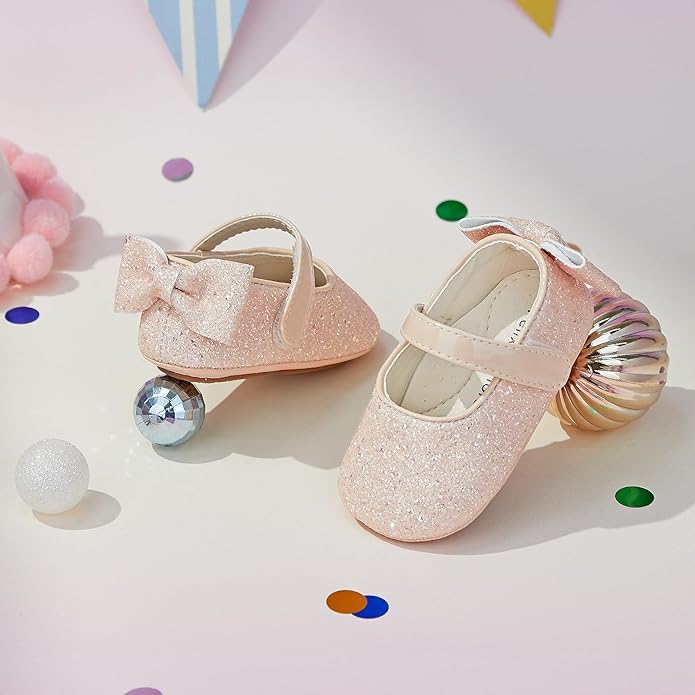 Soft Sole Baby Shoes - Infant Baby Walking Shoes Moccasins Rubber Sole Crib Shoes