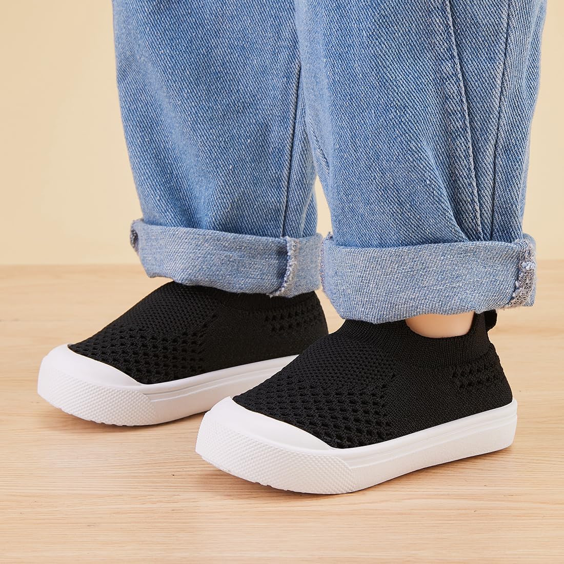 BMCiTYBM Baby Sneakers Girls Boys Lightweight Breathable Mesh First Walkers Shoes 6-24 Months