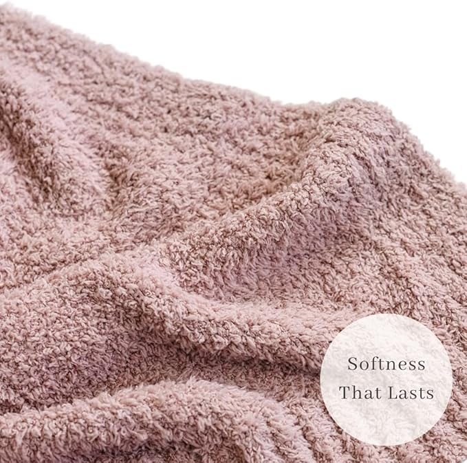 SARANONI Bamboni Baby Blanket | Luxury Plush Super Soft Blanket | Breathable Comfy Blankets for Kids and Teens | Pink - 40" x 60"