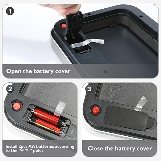 ELPHECO Stainless Steel Office Trash Can 6.6 Gallon Motion Sensor Garbage Bin Rectangular Automatic Touch Free Waste Bin for Hotel and Living Room