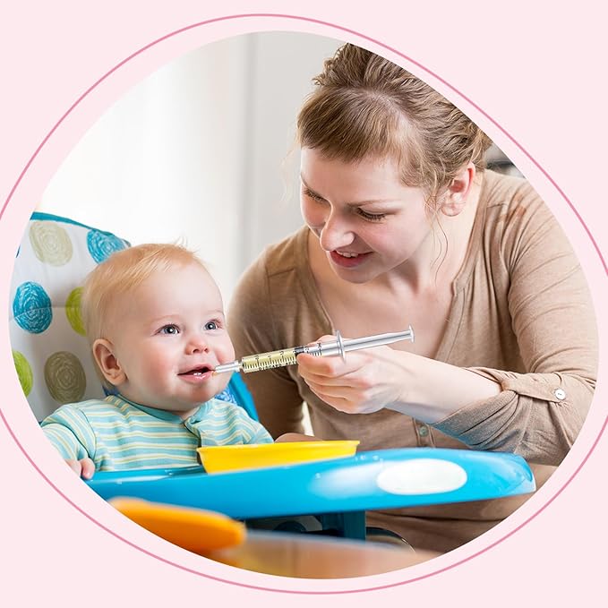 Trelaco Colostrum Collector Kit Include Sterile Sealed Breast Milk Syringes with Caps No Needle Colostrum Syringes Stickers 1 Measuring Cup Harvesting Collection for Breastmilk(50 Sets,3 Ml,1 ml)