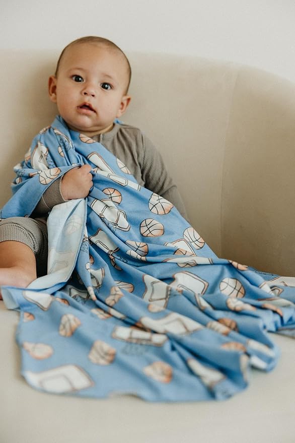 Copper Pearl Baby Swaddle Blanket - Premium Knit Baby Blanket, Large Soft Stretchy Receiving Blankets for Baby Boy and Girl, Swaddles for Newborn, Infant, and Toddler (Dunk)